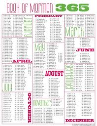 Free Printable 365 Day Book Of Mormon Reading Schedule