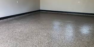 colored epoxy flake floor system