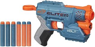 $10.11 (27 used & new offers) ages: Amazon Com Nerf Elite 2 0 Volt Sd 1 Blaster 6 Official Darts Light Beam Targeting 2 Dart Storage 2 Tactical Rails To Customize For Battle Toys Games
