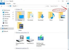 windows 10 file explorer scroll bar
