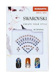 swarovski nail art crystal transfers romantic set 1