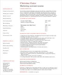 Sample Marketing Assistant Resume 8 Examples In Word Pdf