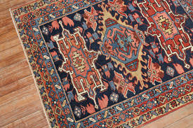 traditional antique persian square navy