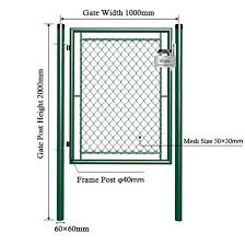 Welded Wire Fence Garden Gate Door