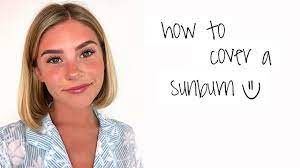 how to cover sunburn with makeup you