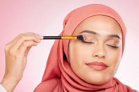 beauty makeup and muslim woman in