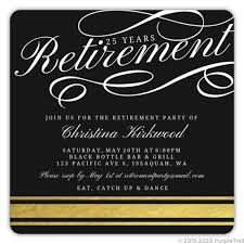 Virtual retirement parties are retirement celebrations held via video call platforms like zoom and webex. Simple Gold Foil Retirement Party Invitation Retirement Invitations