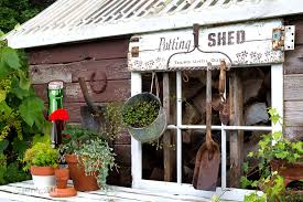 Rustic Shed Reveal With Potting Shed