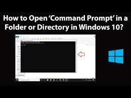 how to open command prompt in a folder