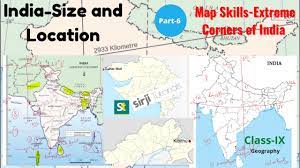 Extreme Corners: Northern-Southern-Eastern and Western most points of India  Class 9 Geo- Ajeet Sir - YouTube