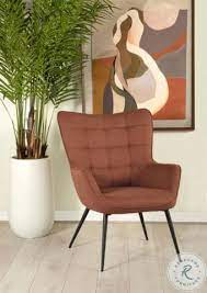 909468 Rust Accent Chair From Coaster