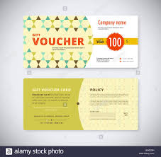 Abstract Gift Voucher Template Card Business Voucher Card