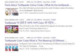 fact check does toothpaste colour code