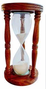 Brown 60 Minutes Hourglass Sand Timer