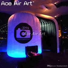 2019 Hot Sale Inflatable Igloo Photo Booth Backdrop Dome Shape Foto Photo Shed Brace Selfie Station With Led Lights For Wedding From Brandaceairart