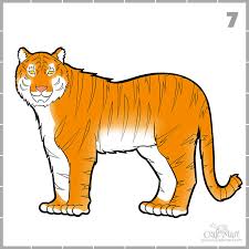 nice drawing of a tiger for beginners