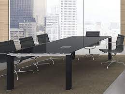 Glass Top Conference Table