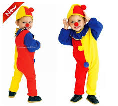 Us 4 39 12 Off Children Baby Clown Cosplay Costume Jumpsuits Kids Christmas Day New Year Halloween Super Cheap Costume Rompers Hat In Game Costumes