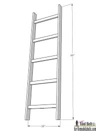 Build An Easy 5 Diy Blanket Ladder