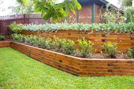 Landscape Timbers Wood Retaining Wall