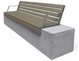18'' h x 80'' w x 15'' d. 19 Concrete Teak Outdoor Bench With Backrest Ideas Outdoor Bench Bench Outdoor