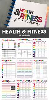 Health Fitness Planner Printable Organizational