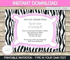 Slumber Party Invitations 650 563 Free Printable Slumber