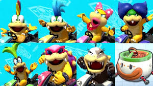 You can use our amazing online tool to color and edit the following koopalings coloring pages. Mario Kart 8 Deluxe All Koopalings Onlines Races Youtube