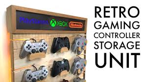 Bins are an obvious solution. Diy Video Game Controllers Storage Rack Pallet Wood Project