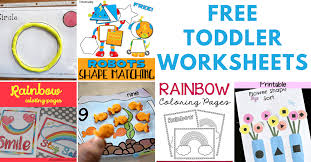 free printable toddler worksheets to