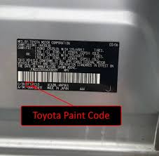 Toyota Lexus Paint Code Location Youcanic