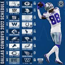 2022 Dallas Cowboys schedule: Date ...