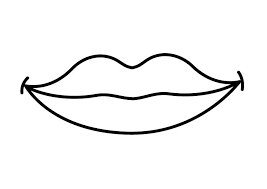 coloring page mouth free printable