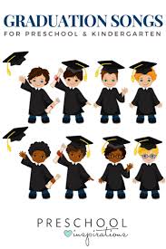 Looking for songs to add to your end of year classroom slideshow? Graduation Songs For Preschool Kindergarten Preschool Inspirations