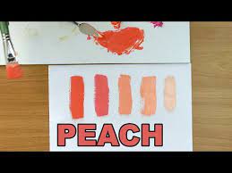 How To Make Peach Pink Paint Easy With