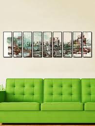 Printed Multiple Framed City