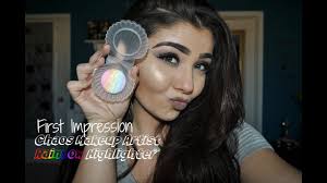 chaos makeup artist rainbow highlighter