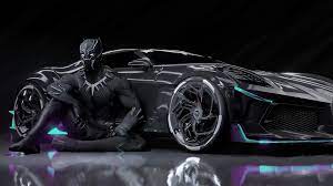 black panther bugatti chiron la voiture