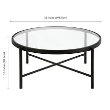 36 Round Glass Top Coffee Table