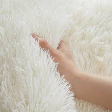 white fluffy carpet plush carpets