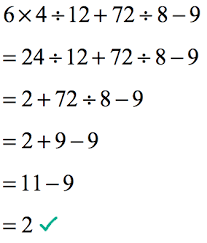 Order Of Operations Practice Problems