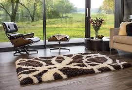 bowron brown sheepskin oddly shaped rug