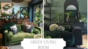 green living room green decor