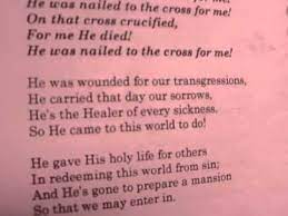 he was nailed to the cross for me you