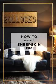 how to clean a sheepskin rug the