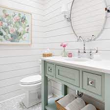 The powder room is the bathroom where you can experiment, be bold, go dark and moody, do some fun wallpaper, a fabulous vessel sink, get a little crazy if you want. 75 Beautiful Powder Room Pictures Ideas July 2021 Houzz