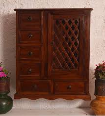 Wooden Brown Wall Hanging Cabinet