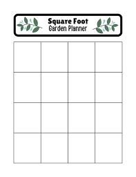 Square Foot Garden Planner Spreadsheet