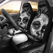 Calavera Art Car Seat Covers Amazing