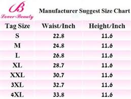 Lover Beauty Womens Latex Underbust Size Chart Min Waist